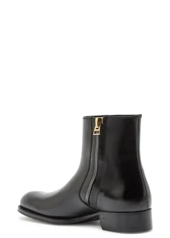 Leather ankle boots