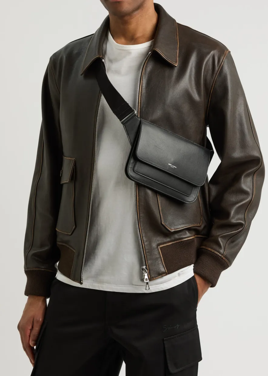 Leather belt bag