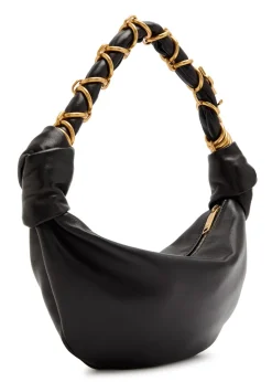 Leather hobo bag