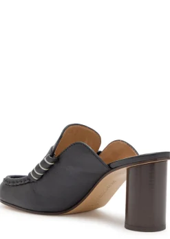70 leather loafer mules