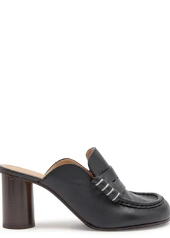 70 leather loafer mules