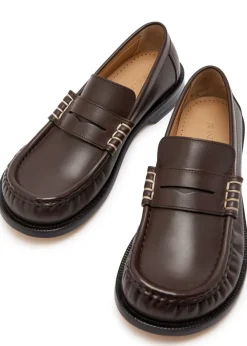 Leather loafers