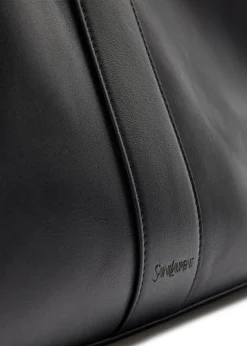 Leather tote bag