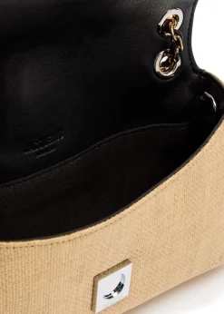 Le Bambino Chaîne raffia shoulder bag