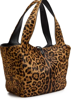 Le 5 À 7 Bea leopard-print calf-hair tote