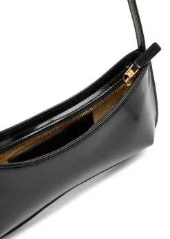 Le Bisou glossed leather shoulder bag