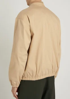 Le Blouson Drôle logo stretch-cotton jacket