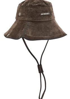 Le Bob de-Nîmes flocked denim bucket hat