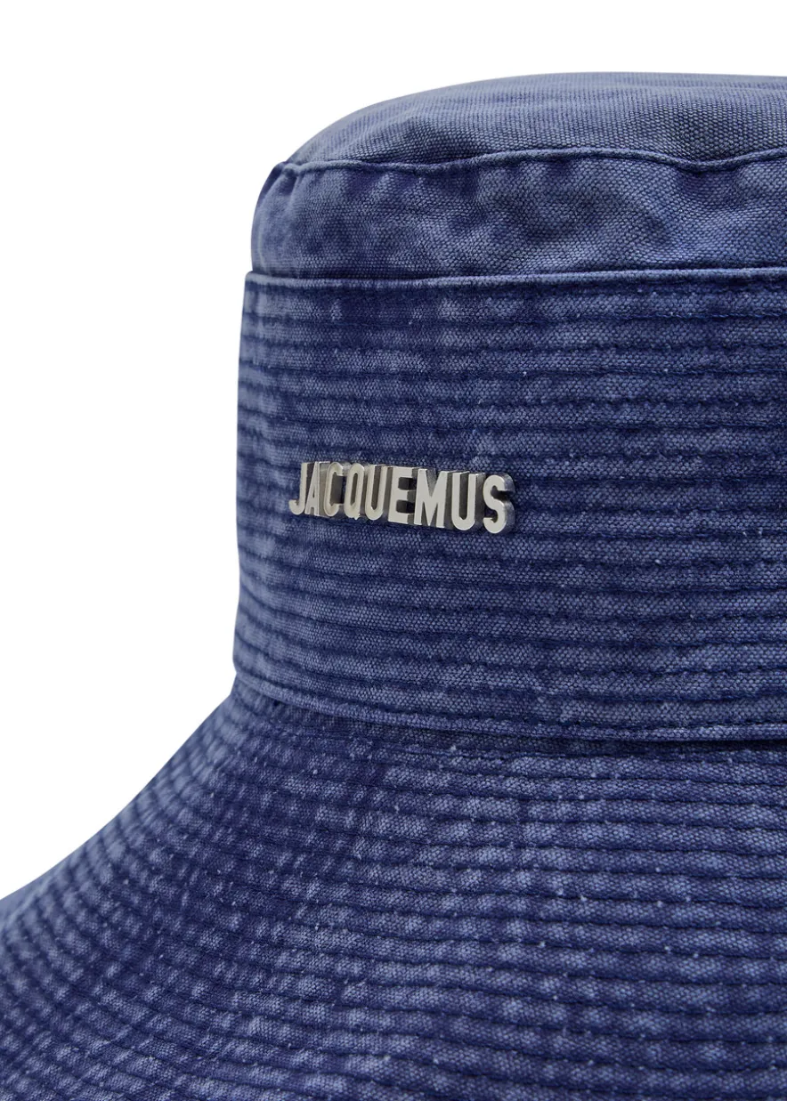 Le Bob de-Nîmes flocked denim bucket hat