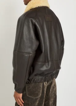 Le Bombardier leather bomber jacket