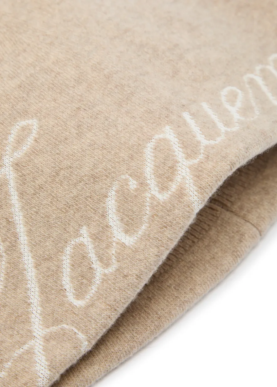 Le Bonnet Atelier logo-intarsia wool-blend beanie