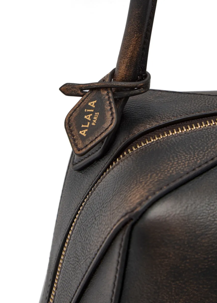 Le Bulldog grained leather shoulder bag