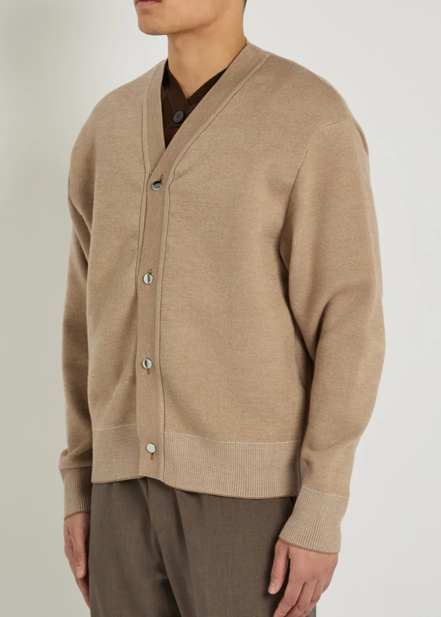 Le Cardigan Doppio merino wool-blend cardigan