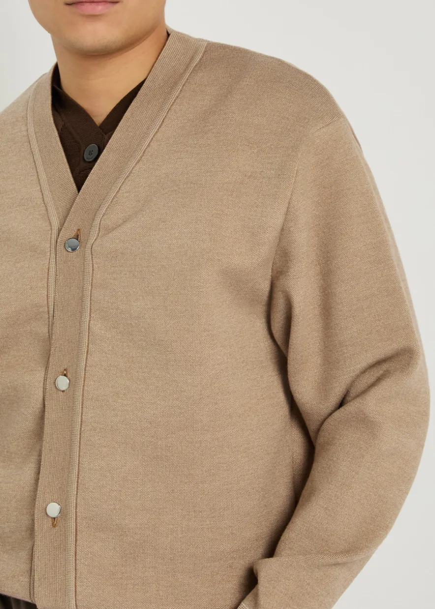 Le Cardigan Doppio merino wool-blend cardigan