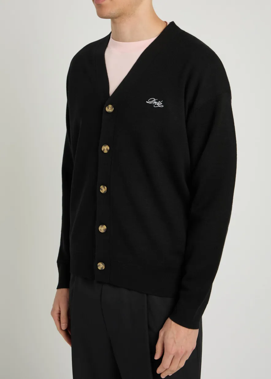 Le Cardigan Drôle embroidered knit cardigan