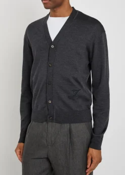 Le Cardigan merino wool-blend cardigan