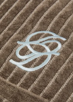 Le Cardigan Monogramme striped terry cardigan