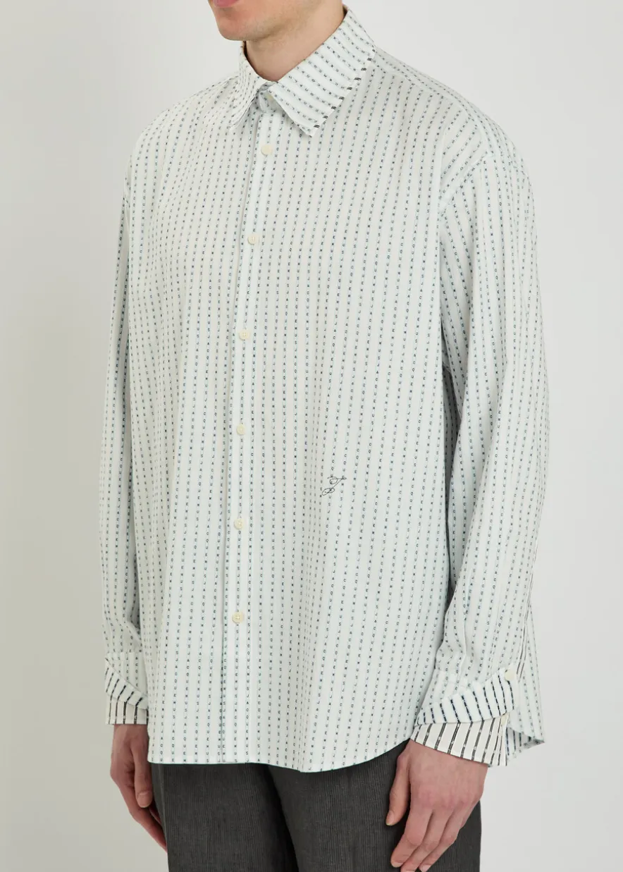 Le Chemise Letro striped cotton shirt