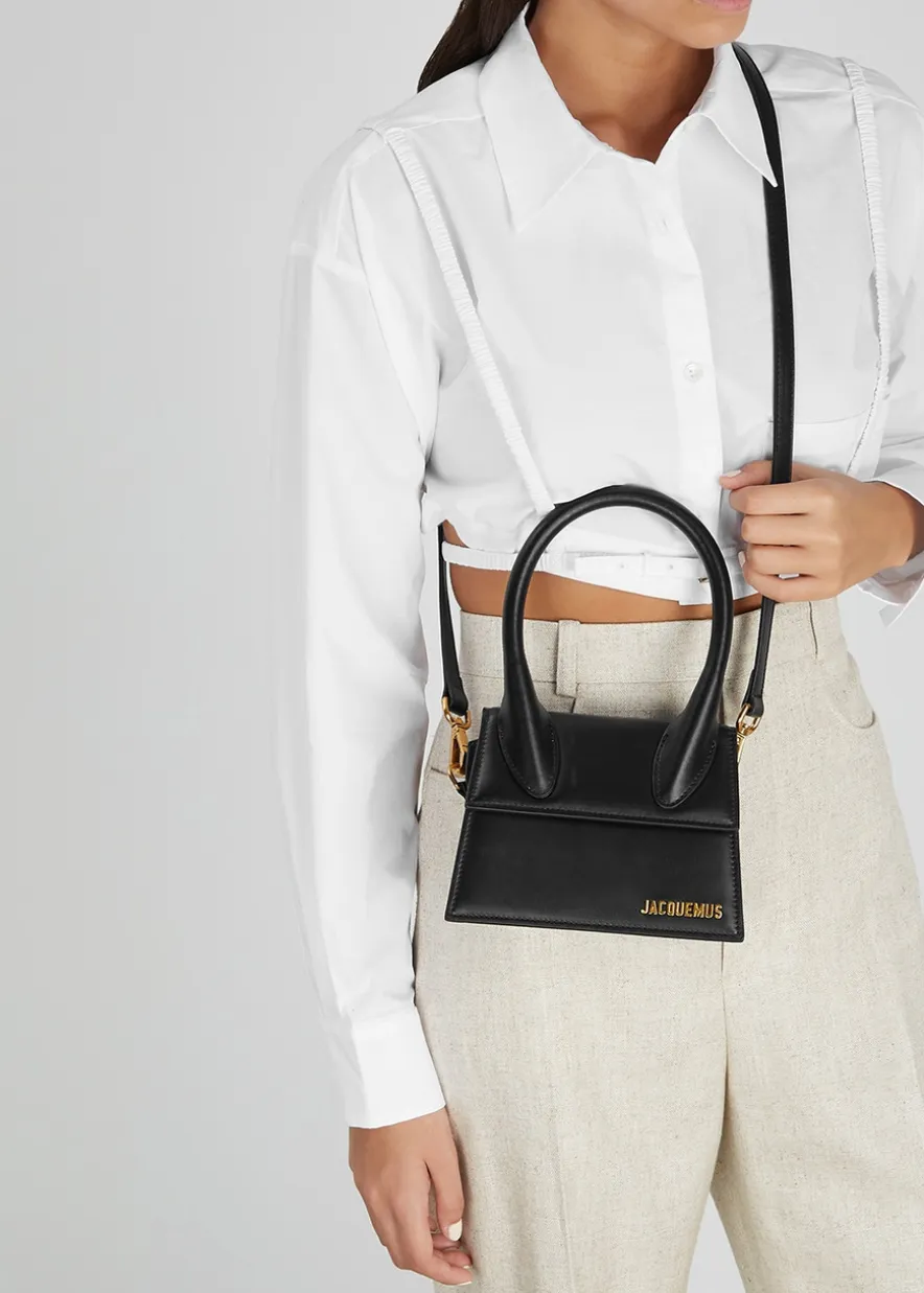 Le Chiquito Moyen leather top handle bag