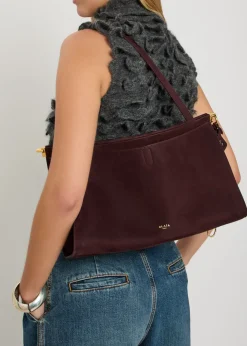 Le Click Pocket 35 nubuck shoulder bag