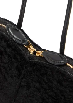 Le Coeur shearling cross-body bag
