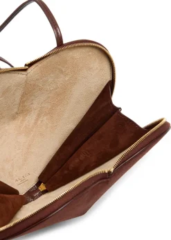 Le Coeur suede cross-body bag