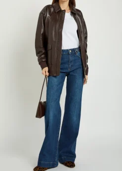 Leenah slim wide-leg jeans