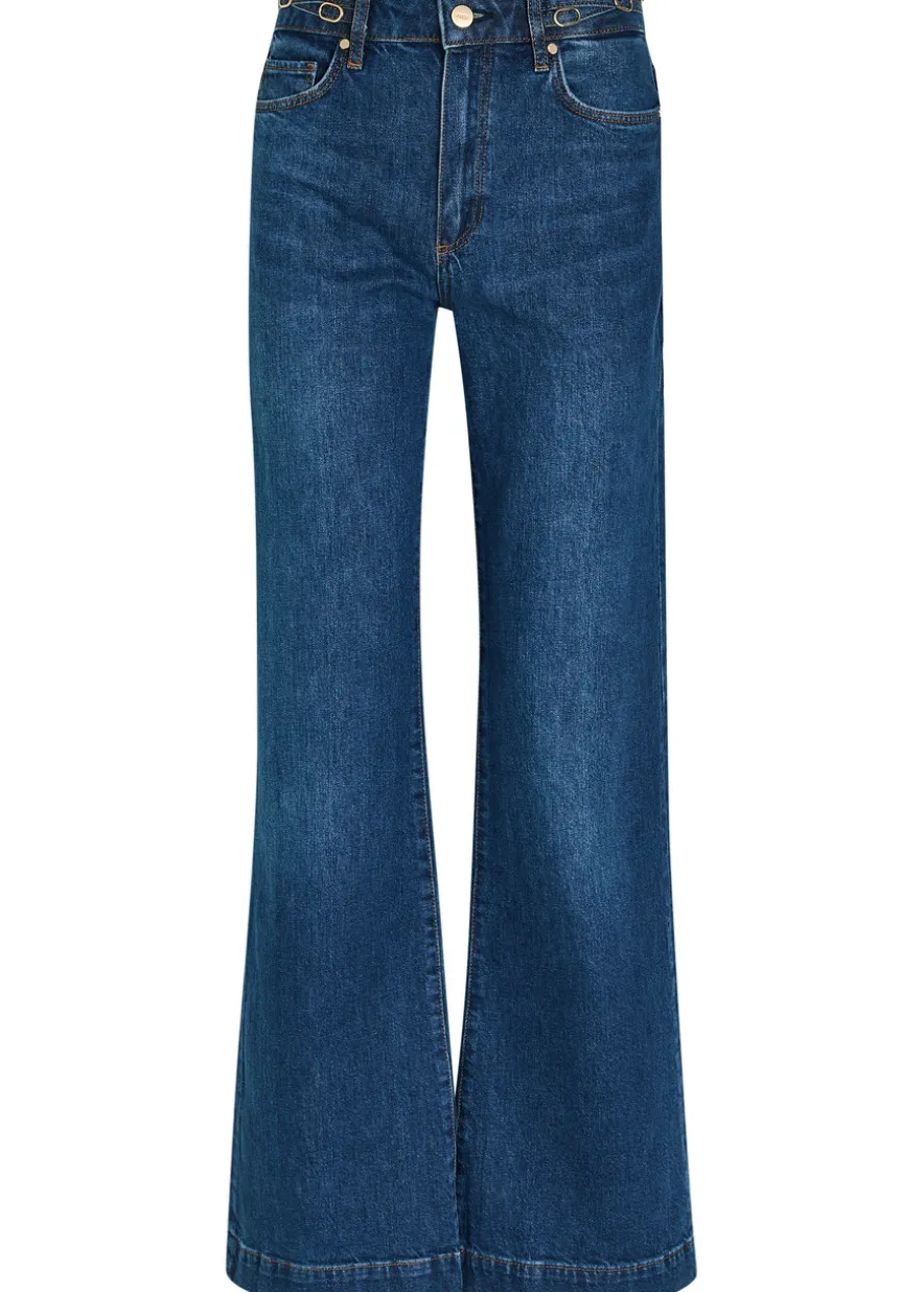 Leenah slim wide-leg jeans