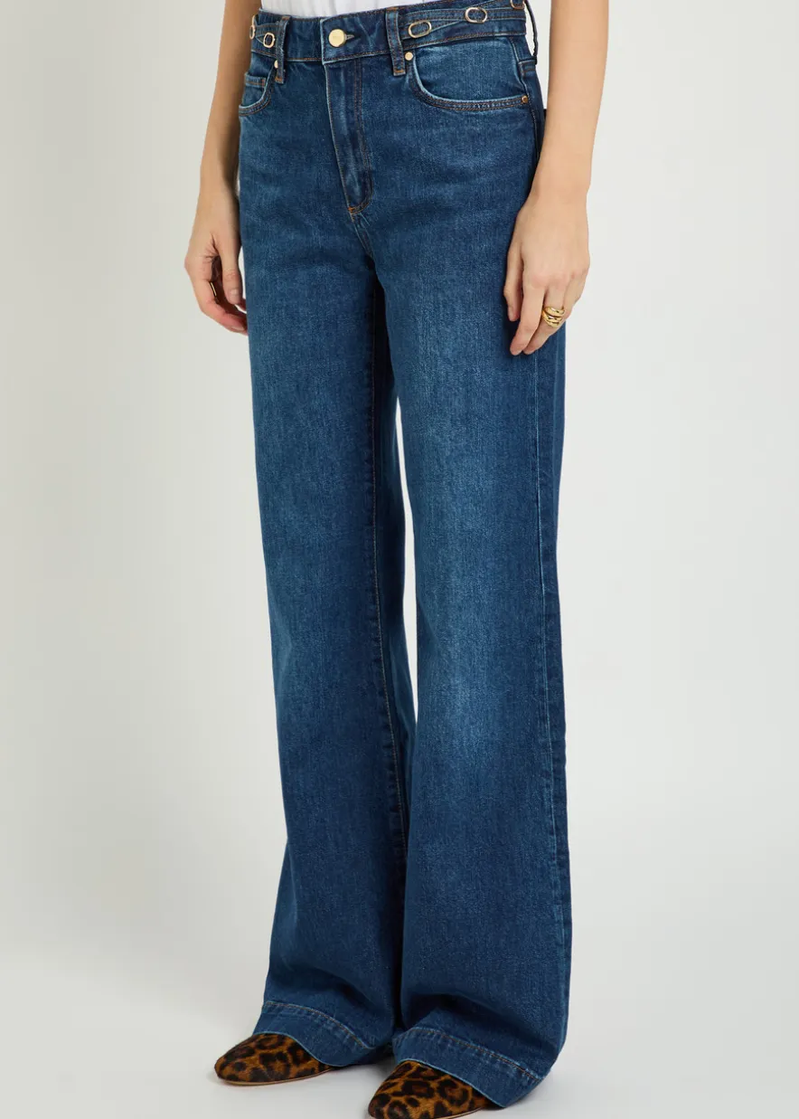 Leenah slim wide-leg jeans