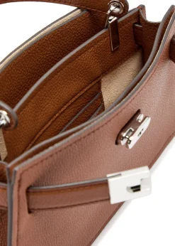 Lee Radziwill mini pebbled leather top handle bag