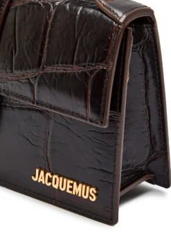 Le Grande Bambino crocodile-effect leather top handle bag