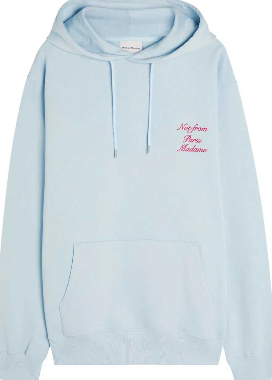 Le Hoodie embroidered hooded cotton sweatshirt