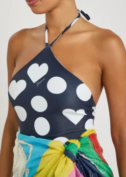 Le Maillot Bastide polka dot swimsuit