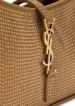 Le 5 à 7 mini embellished satin top handle bag