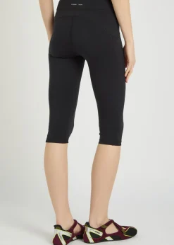 Lena stretch-jersey capri leggings