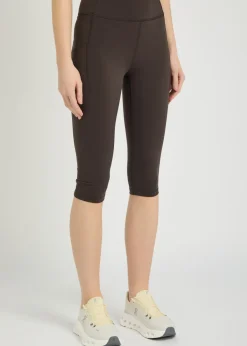 Lena stretch-jersey capri leggings