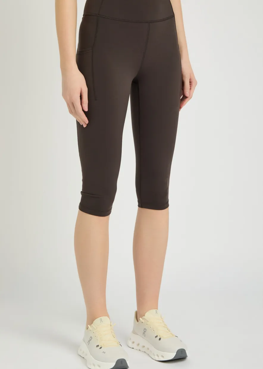 Lena stretch-jersey capri leggings