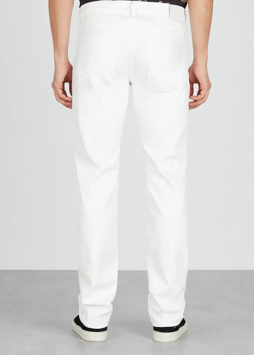 Lennox white slim-leg jeans