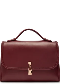 Leonora medium leather top handle bag