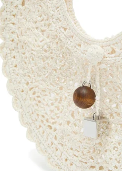 Le Petit Rond Spiaggia raffia basket bag
