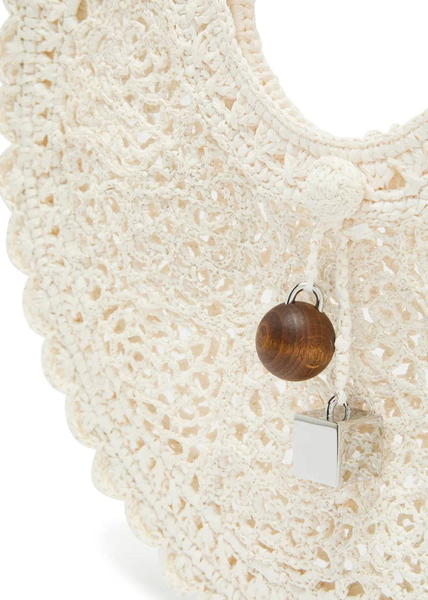 Le Petit Rond Spiaggia raffia basket bag