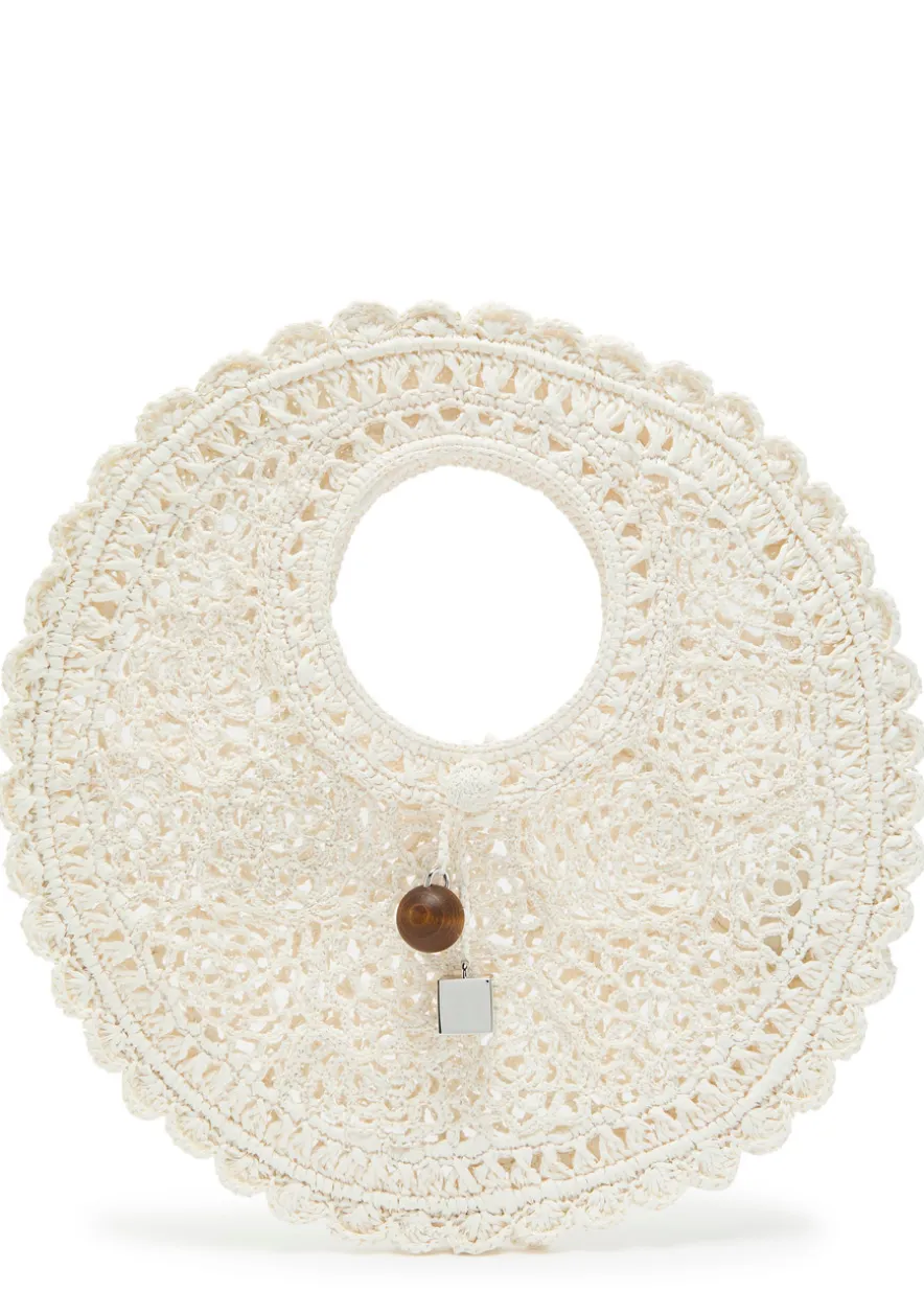 Le Petit Rond Spiaggia raffia basket bag