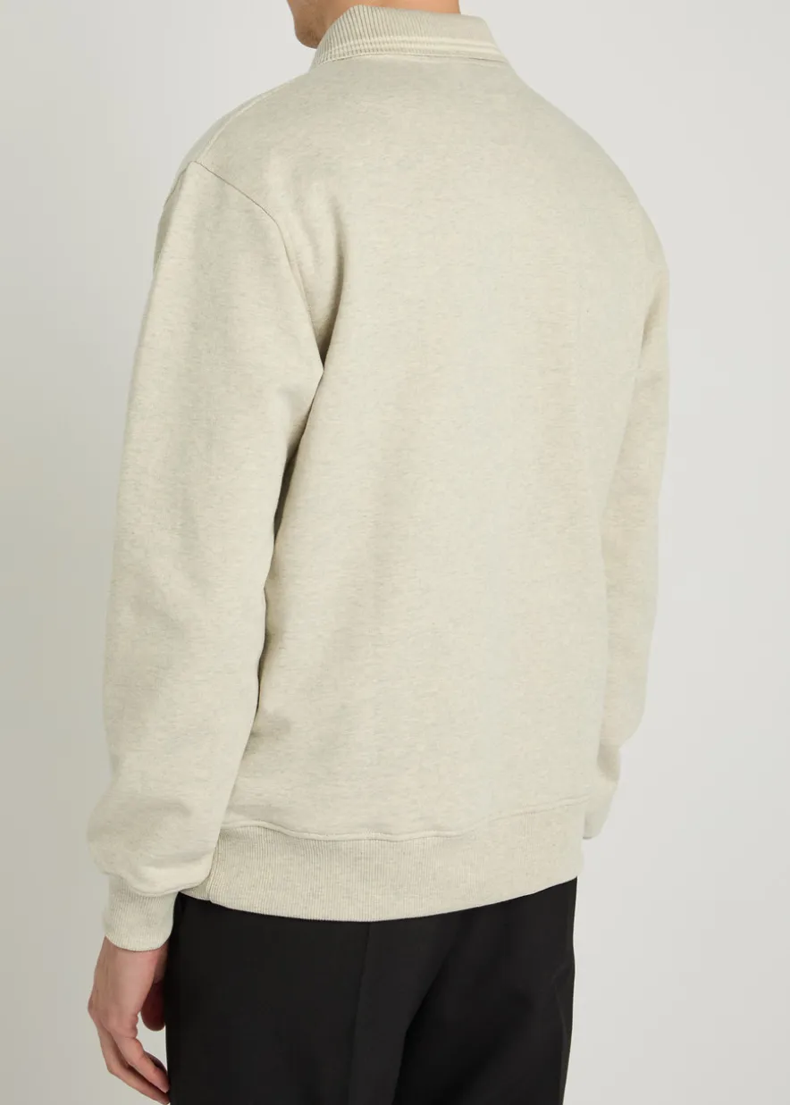 Le Polo Drôle logo-embroidered cotton polo jumper
