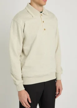 Le Polo Drôle logo-embroidered cotton polo jumper