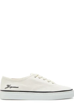 Les Fefe logo-embroidered canvas sneakers
