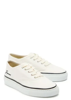 Les Fefe logo-embroidered canvas sneakers