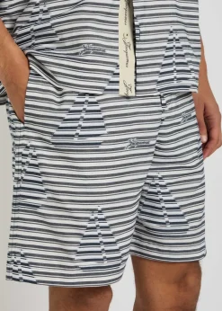 Le Short Caleçon striped jacquard cotton shorts