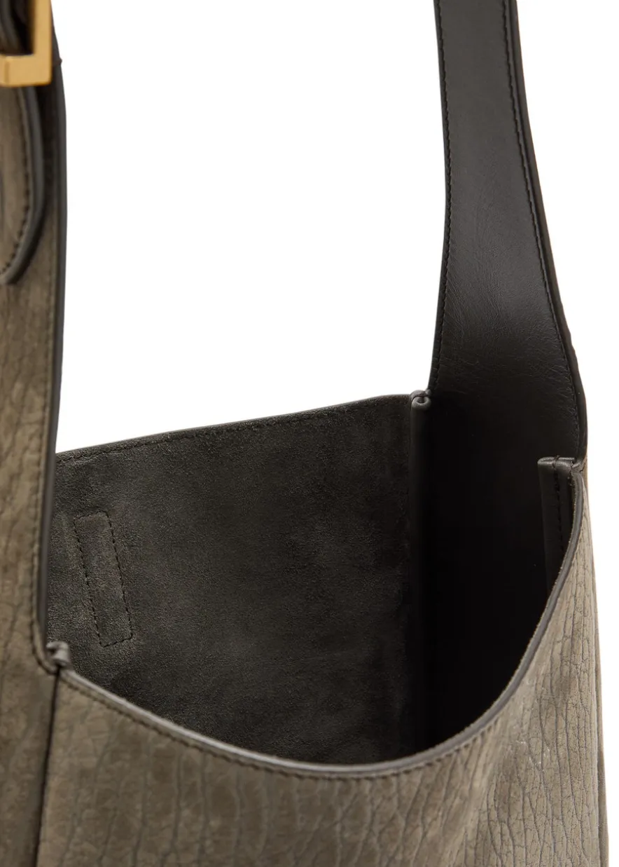 Le 5 á 7 small grained nubuck hobo bag
