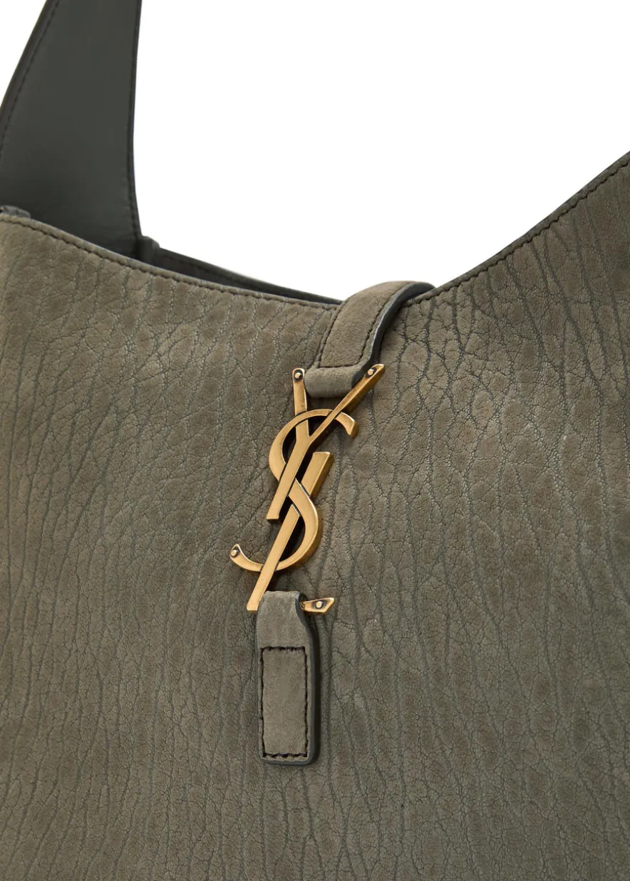 Le 5 á 7 small grained nubuck hobo bag