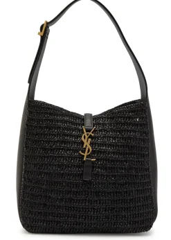 Le 5 à 7 small raffia bucket bag